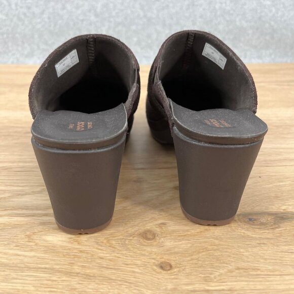 Crocs Womens Sarah Triple Comfort Mule Clog Slip On Shoes Size 7 Dark Brown EUC - Picture 5 of 10
